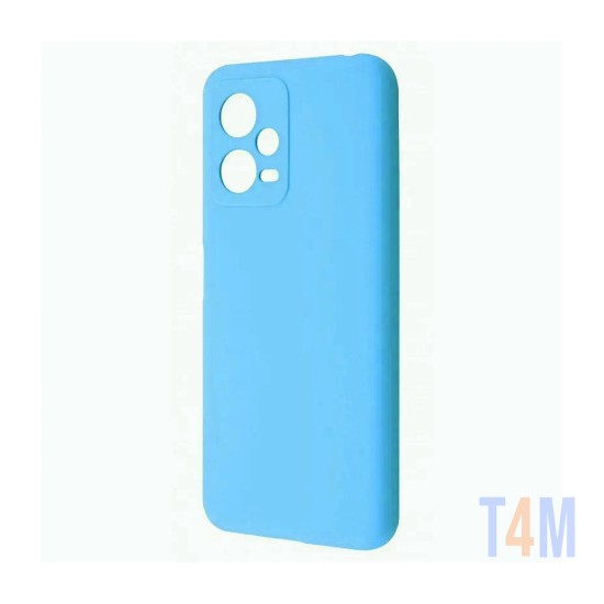 Capa de Silicone com Moldura de Câmera para Xiaomi Redmi Note 12 5g/Poco X5 Azul